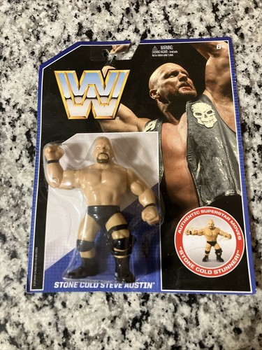WWE WWF Mattel Stone Cold Steve Austin Retro Serie...