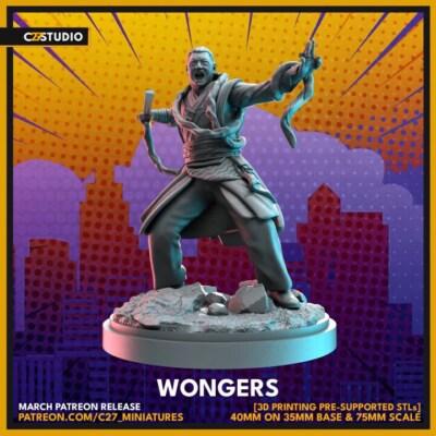Wong 40mm Scale Miniature | Crisis Protocol Proxy | C27