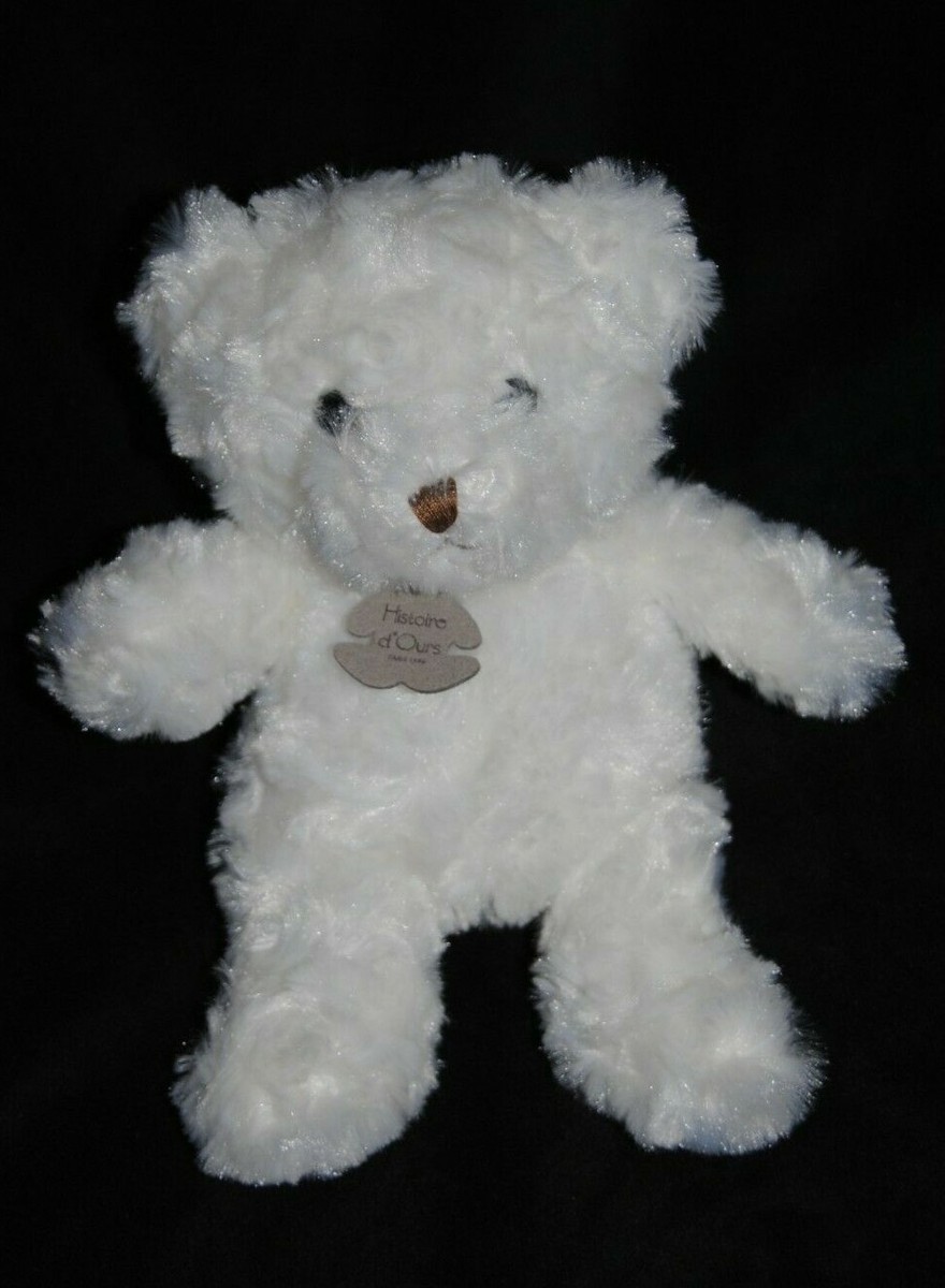 Peluche Ours Polaire Blanc, Marque Histoire D'Ours, Doudou Tout Doux, Occasion