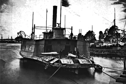 New 5x7 Civil War Photo: Altered Ferryboat - Gunboat on the Pamunkey River