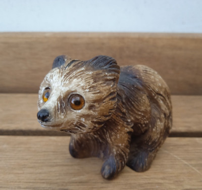 Figur Bär Faro Italy A. Lucchesi handbemalt 60er / 70er Vintage