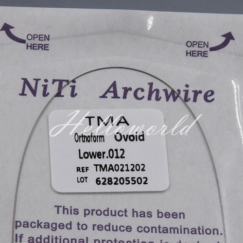 1 Pc Dental Orthodontic TMA Beta Ti-Mo Alloy Round Arch Wires Natural/Ovoid - Picture 14 of 62