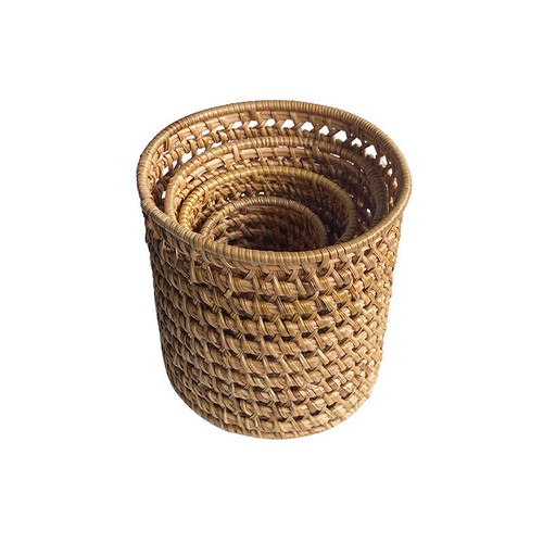 Handwoven Bread Basket Rattan Wicker Storage Tray Tea Drinks Snack Holder Tray - Picture 23 of 26