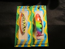 2 Hi Tech Eagle Claw Lazer Sharp Fish Hooks Salmon Spoons Lures