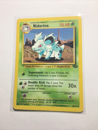 NIDORINA - 40/64 - Jungle - Pokemon Card - LP