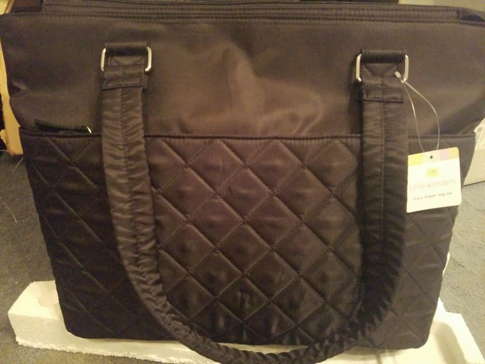 Little Wonders Diaper Bag 3 Piece Set! Diaper Bag, Changing Pad, PVC bag New