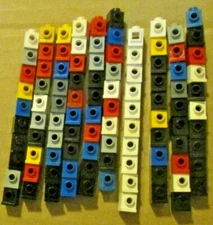 LEGO Parts Lot of 100 brick 1x1 with headlight stud mixed colors 