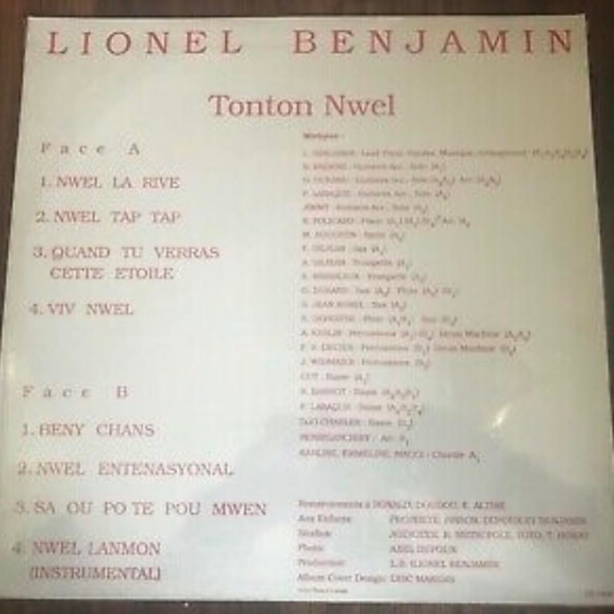Lionel Benjamin - Tonton Nwel Rare Haiti Vinyl Record LP | eBay