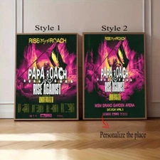 Papa Roach And Rise Against Rise Of The Roach Tour 2025 Tour Poster