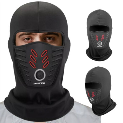 Windproof Fleece Lined Balaclava Face Mask Ski Motorcycle Winter Gear Sireck Cold Weather Balaclava Ski Mask, Water Resistant and  main image 3