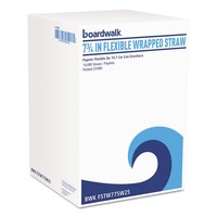 Boardwalk Flexible Wrapped Straws 7 3/4 White 400/pack 25 Pack/carton on sale Boardwalk Flexible Wrapped Straws 7 3/4 White 400/pack 25 Pack/carton on sale