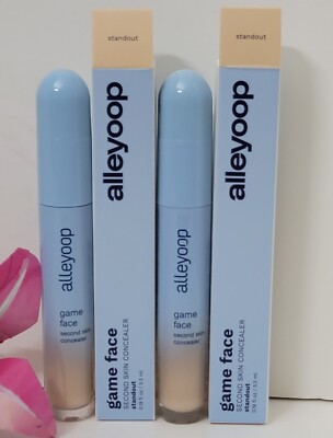 Lot of 2 ALLEYOOP GAME FACE SECOND SKIN CONCEALED 0.19 fl oz STANDOUT (NEW)