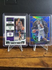 Parallel Lot-De'Aaron Fox-'23 Contenders Game Ticket Green & '22 Select Blue