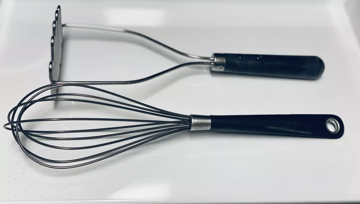 IKEA 365+ HJÄLTE Whisk, stainless steel, black - IKEA