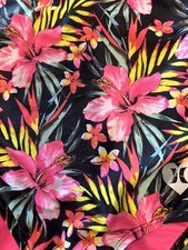 Girls Hurley Tropical 1 Piece Swimsuit/ Bathing Suit Flowers Sz 5/6