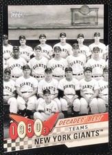 GIANTS NEW YORK 2020 Topps Series 2 DECADES BEST BLACK PARALLEL DB-5 SN 230/299