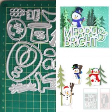 Snowman Metal Cutting Dies Scrapbooking Paper Crafts Embossing Stencil Die Cut