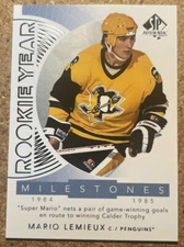 2017-18 UD SP Authentic Rookie Year Milestones Mario Lemieux  #RYM-ML