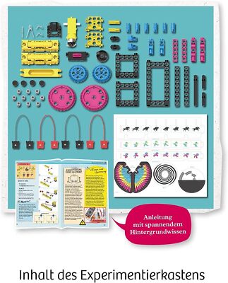 Kosmos 620707 Kit Esperimenti Elettricità - 15 Circuiti E 5 Modelli Motorizzati, Auto Elettrica, Tamburo Magico, Per Bambini E Ragazzi