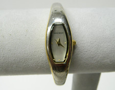 NINE WEST gold tone silver color face Woman's watch/wristwatch