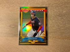 2021 Topps Finest Flashbacks Baseball Trea Turner Gold Refractor 43/50 SP