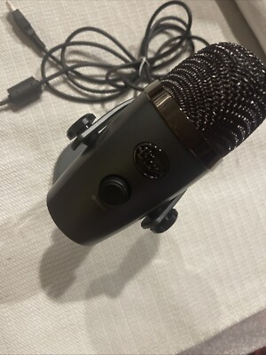 BLUE MIC MICROPHONE ICES-3  WITH CABLE & STAND GRAY CLEAN