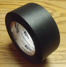2" x 180' Roll COLORED MASKING TAPE - BLACK