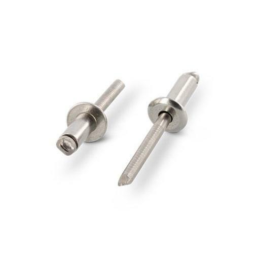 Rivet pop inox A4 haute résistance AISI 316 4x16mm pour assemblage anticorrosion de précision