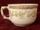 Limoges France Elite Teacup Porcelain Daisy/Ribbon Pattern, Gold Accents Antique — photo 3