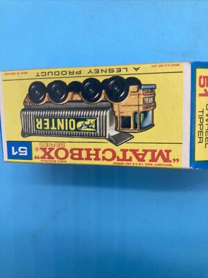 Matchbox 51 8 Wheel Tipper Yellow With An E4 Box New | eBay