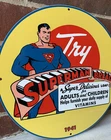 Vintage Style Superman Bread Advertising Heavy Steel Metal Top Quality Sign