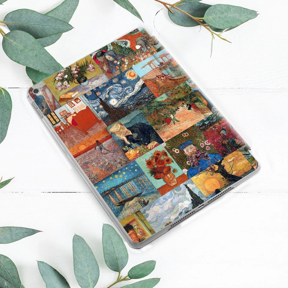 Van Gogh Self Portrait Collage Case For iPad 10.2 Pro 12.9 11 9.7 Air 3 4 5 Mini - Image 3 of 4