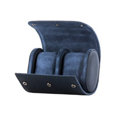 Uhrenrolle Rolle Aufbewahrung Reise Luxus für 2 Uhren drei schwarz blau rot grün