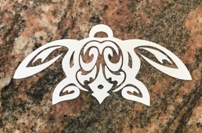 Hawaiian Turtle Sticker - Island Tribal Surf Tropical Aloha Maui Kona Kauai