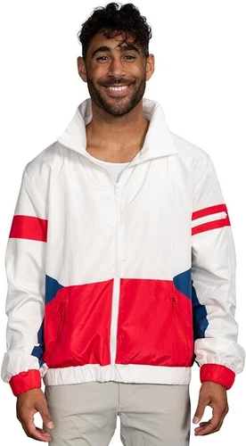 Unisex Adult Retro 80s 90s Windbreaker Jacket Lightweight Colorful Vintage Coat video thumbnail