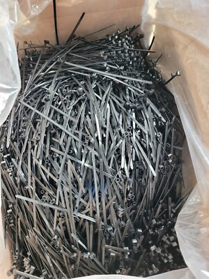 HELLERMANN Tyton T50SMVC Cable Wire Ties 8-in Black Omega HIRHS QTY 7000