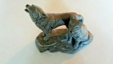 Doc Holliday Ceramic Bisque Wolves Ready to Paint GREAT CONDITION