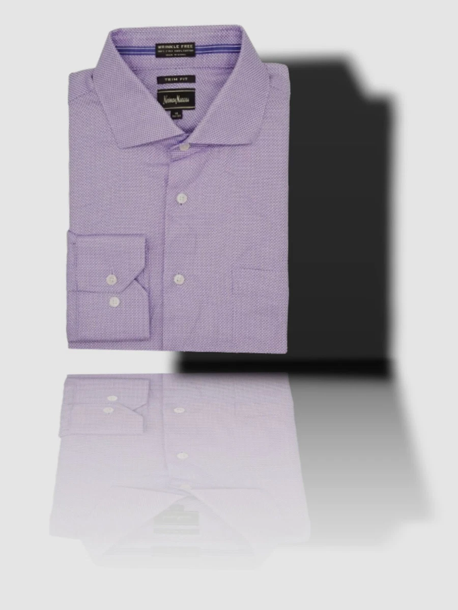 green emerald velvet dress David Donahue Dress Shirt-Trim Fit-Lilac Mini Check main image 1