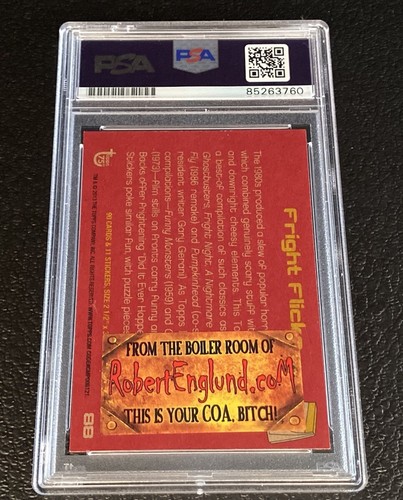 2013 Topps 75th Anniversary PSA Auto Freddy Krueger Robert Englund Signed Elm St - Picture 3 of 5