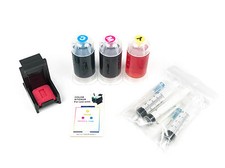 Hyrax Trading Tricolor Ink Ctrdg. Refill Box Kit for HP 60/61/62/63/64/65/67/XL