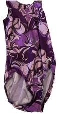 GK Elite Purple Adult XS leotard dance Shimmer Snowflake