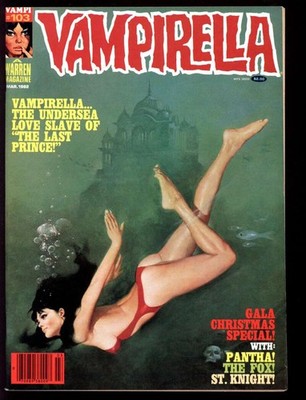 少年漫画 Vampirella #107 August 1982, Warren VAMPIRELLA #107 CGC 9.6 OW/WH PAGES // WARREN PUBLISHING MAGAZINE