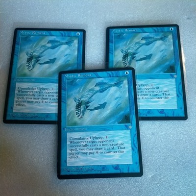 3x Mystic Remora Ice Age Enchantment Magic The Gathering LP