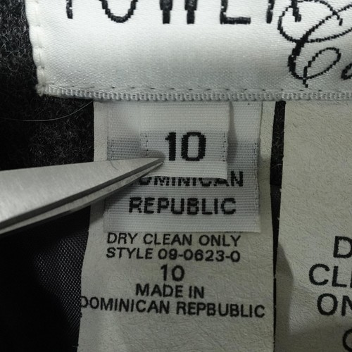 Vintage Tower Hill Collection Blazer Womens 10 Gray Wool Classic Office Career - Picture 5 of 14