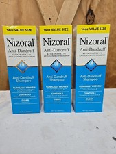 Nizoral Anti-Dandruff Shampoo 14oz Bottles - 3 PACK - Three Bottles - Exp. 03/26