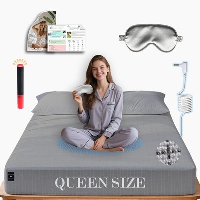 Queen Size Grounding Sheet with Silver Fiber & Organic Cotton for Wellness