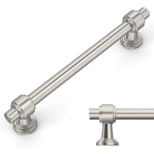 10 Pack Brushed Satin Nickel Cabinet Pulls 5 Inch 128mm Hole Center Drawer P...