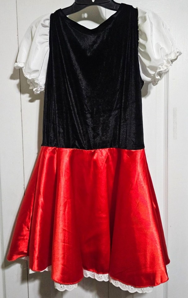 Little Red Riding Hood Adult Costume Women Large Halloween Dress Cape