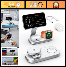 3-in-1 Wireless Charging Station, 25W Fast Charger for iPhone, Apple Watch & Air