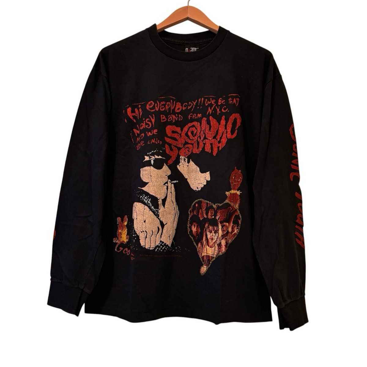 SONIC YOUTH The Goo Concert Album 90s Tour Band Long Sleeve Shirt